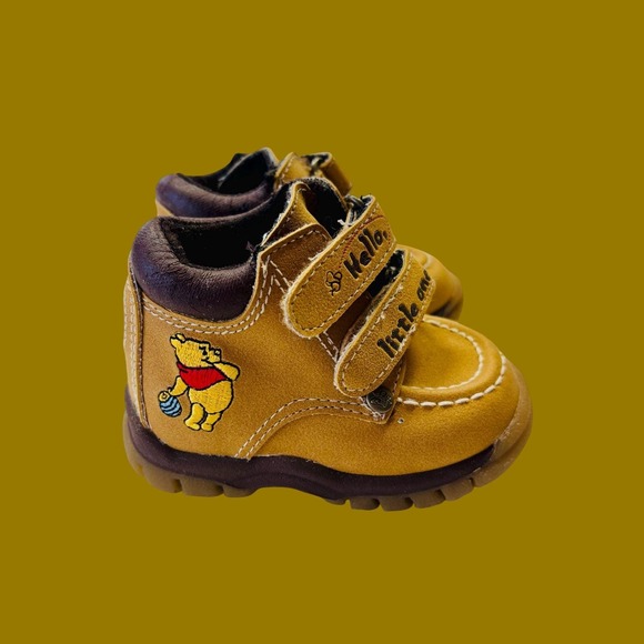 Disney Other - Vintage Winnie the Pooh Disney Toddler Hiking Boots, Size 2